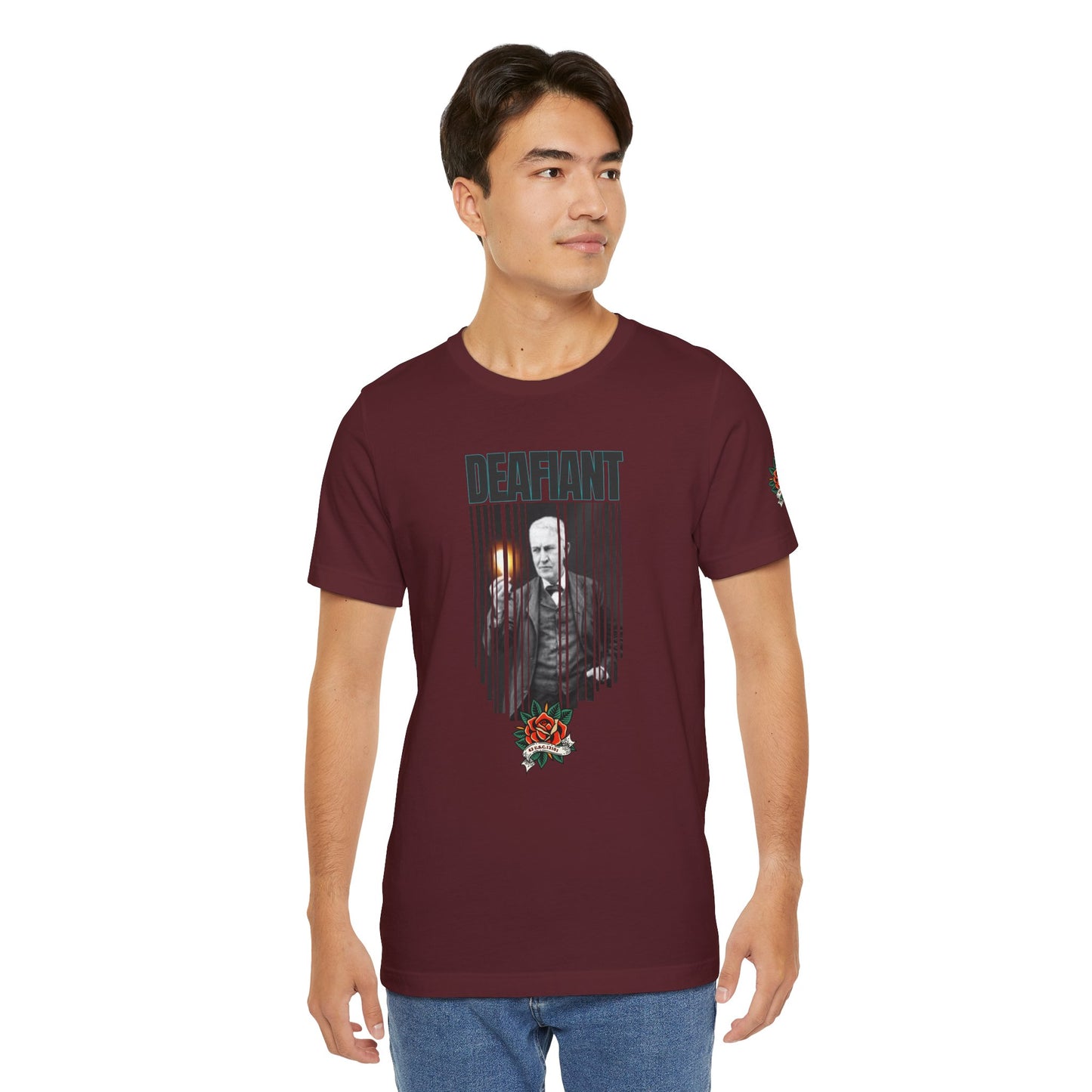 The Innovator Tee – Thomas Edison x DEAFIANT | Title 42 Edition| Unisex Jersey Tee