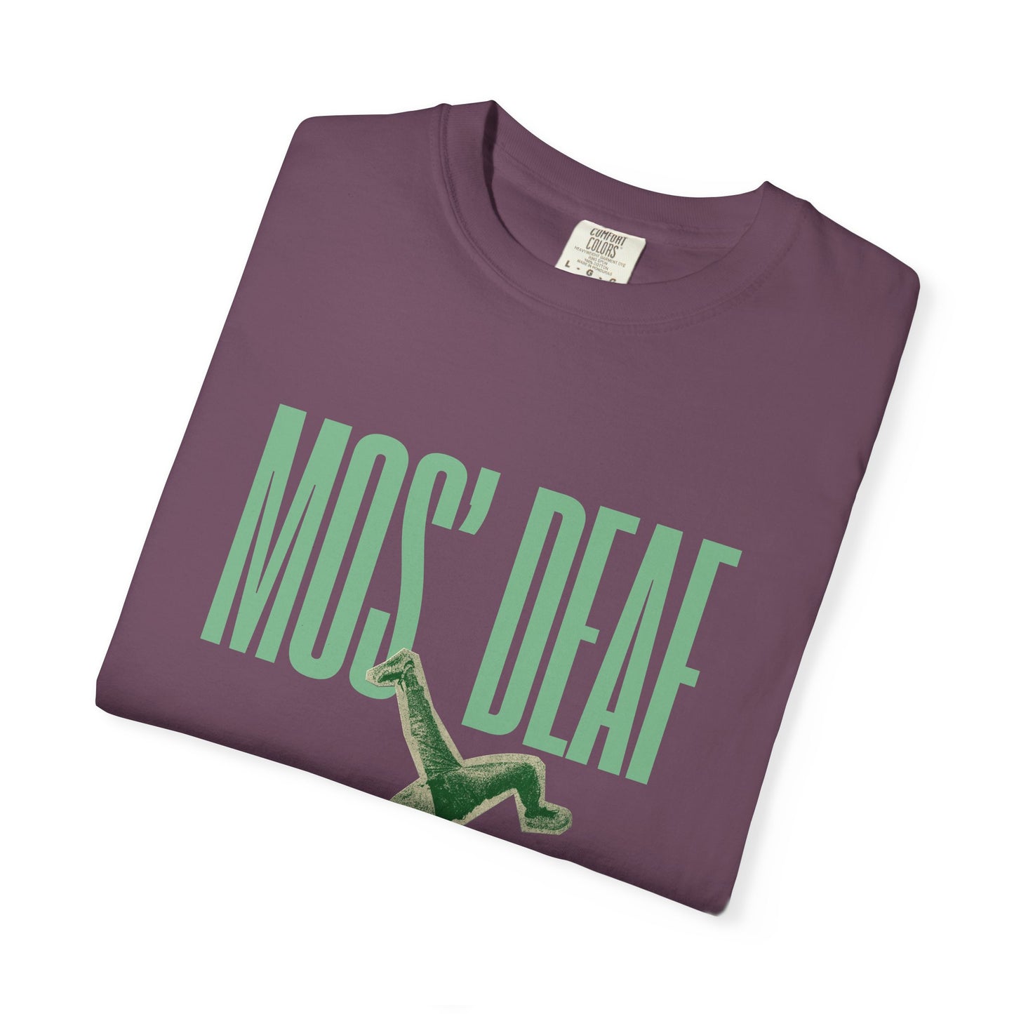 DEAFIANT Mos' Deaf Throwback Tee | Unisex | Garment-dyed