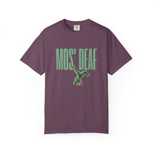 DEAFIANT Mos' Deaf Throwback Tee | Unisex | Garment-dyed