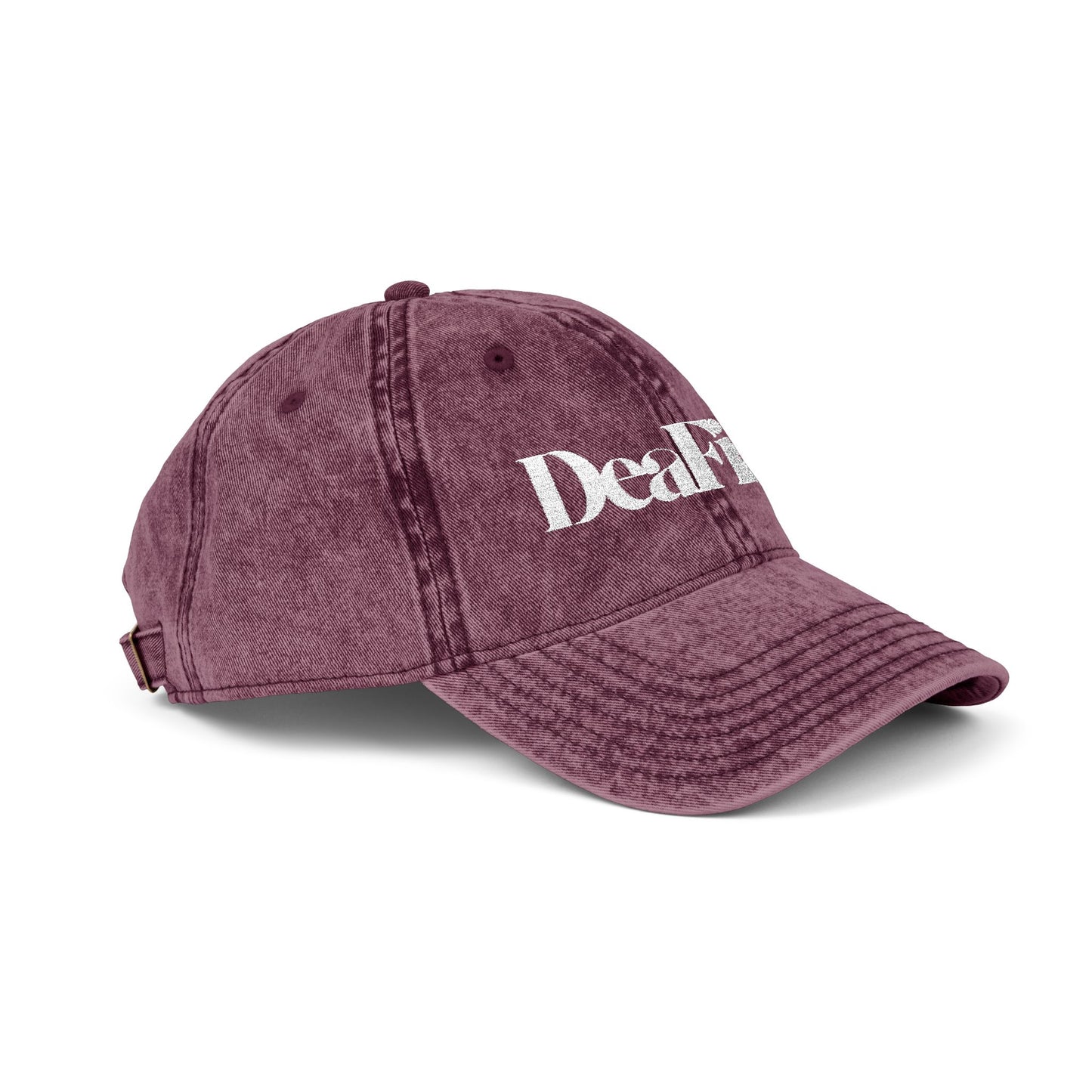 DEAFIANT Silent Threads Vintage Cap (Embroidered)
