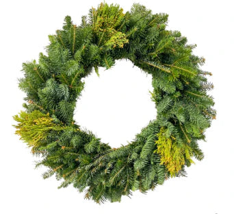 East meets West Decorated Wreath