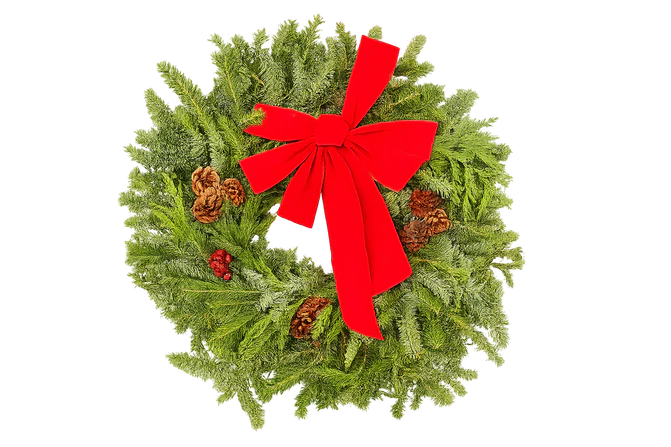 East meets West Decorated Wreath